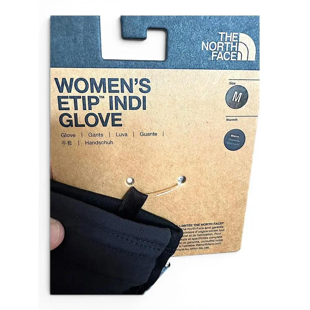The North Face Women’s Etip Indi Gloves Medium Black NWT Touchscreen $40